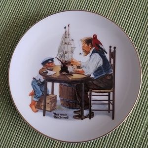 Authentic Norman Rockwell decor plate:  For A Good